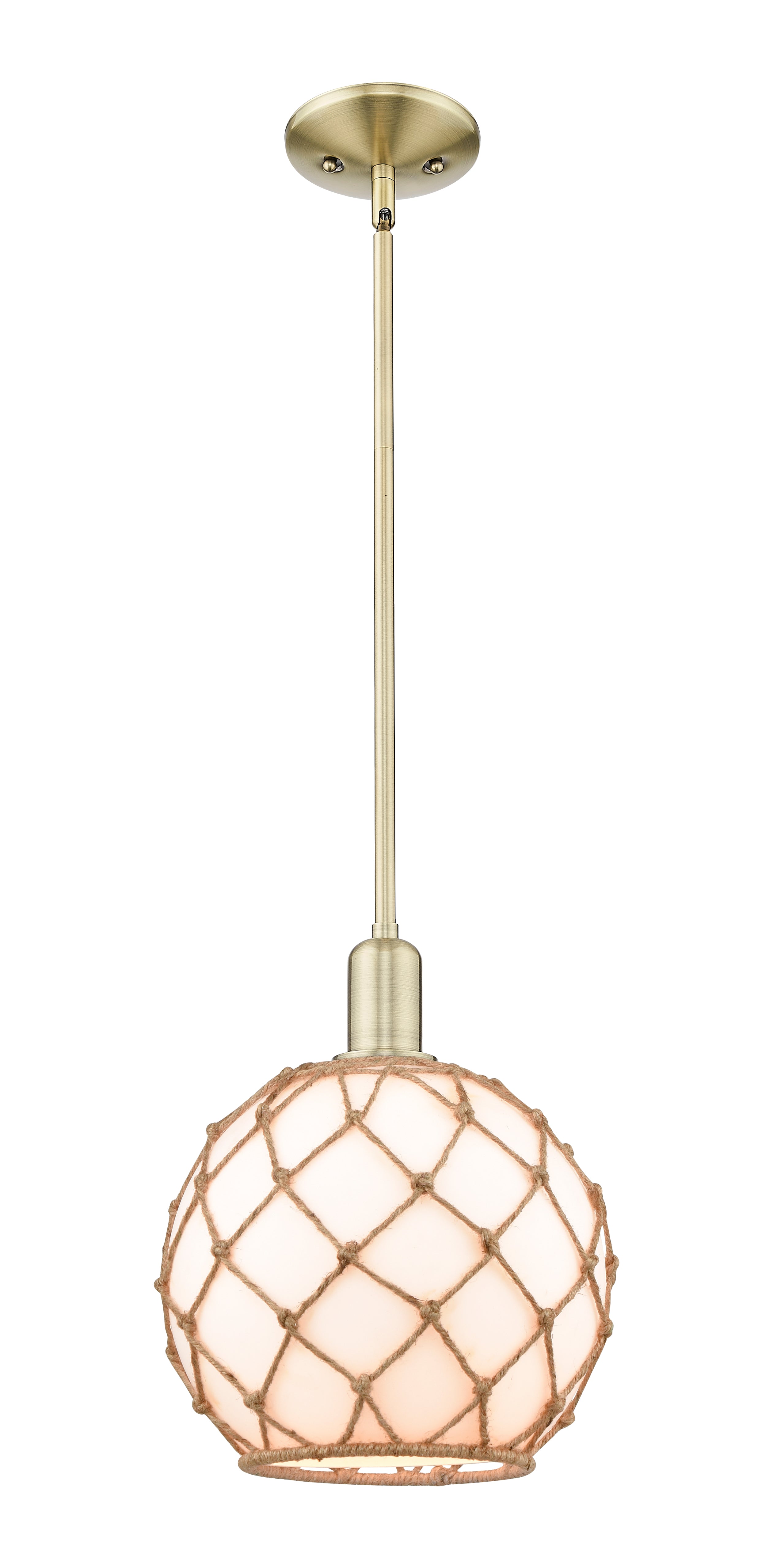 Arcadia Mini Pendant Antique Brass Finish