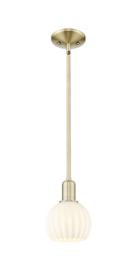 Arcadia Mini Pendant Antique Brass 6 Inch