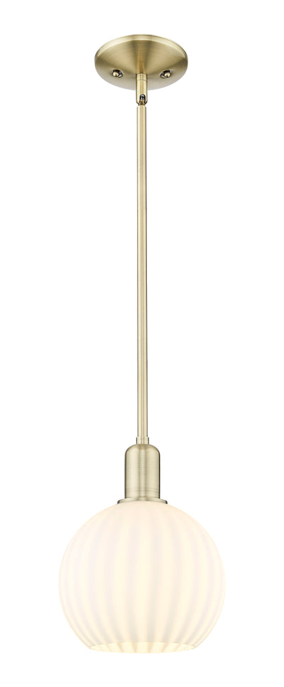 Arcadia Mini Pendant Glass Antique Brass