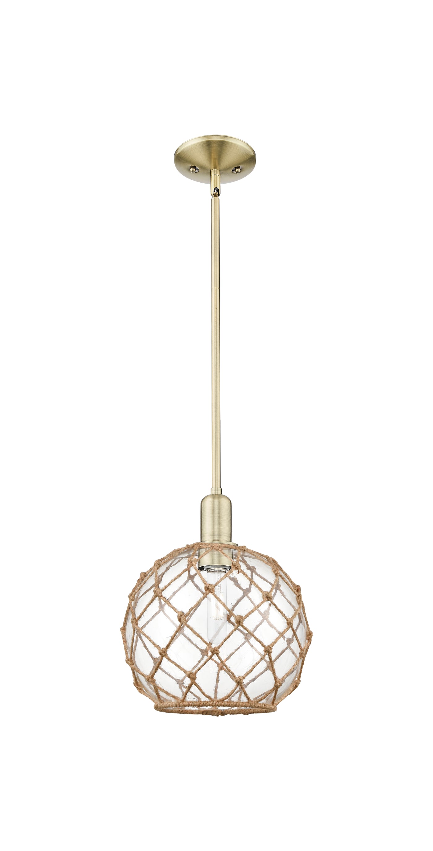 Arcadia Mini Pendant Antique Brass Finish