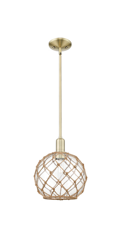 Arcadia Mini Pendant Antique Brass Finish