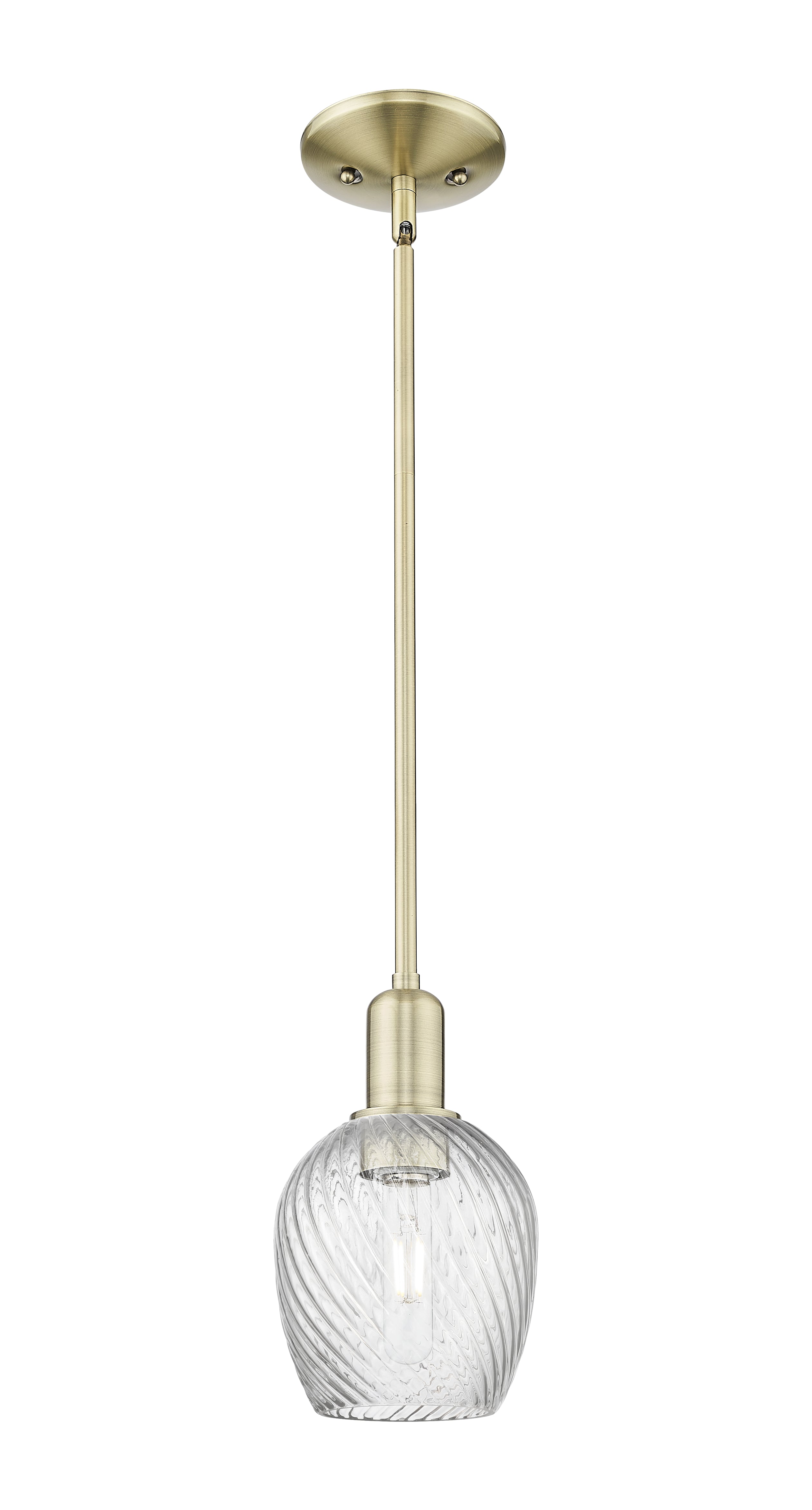Arcadia Mini Pendant Antique Brass Finish