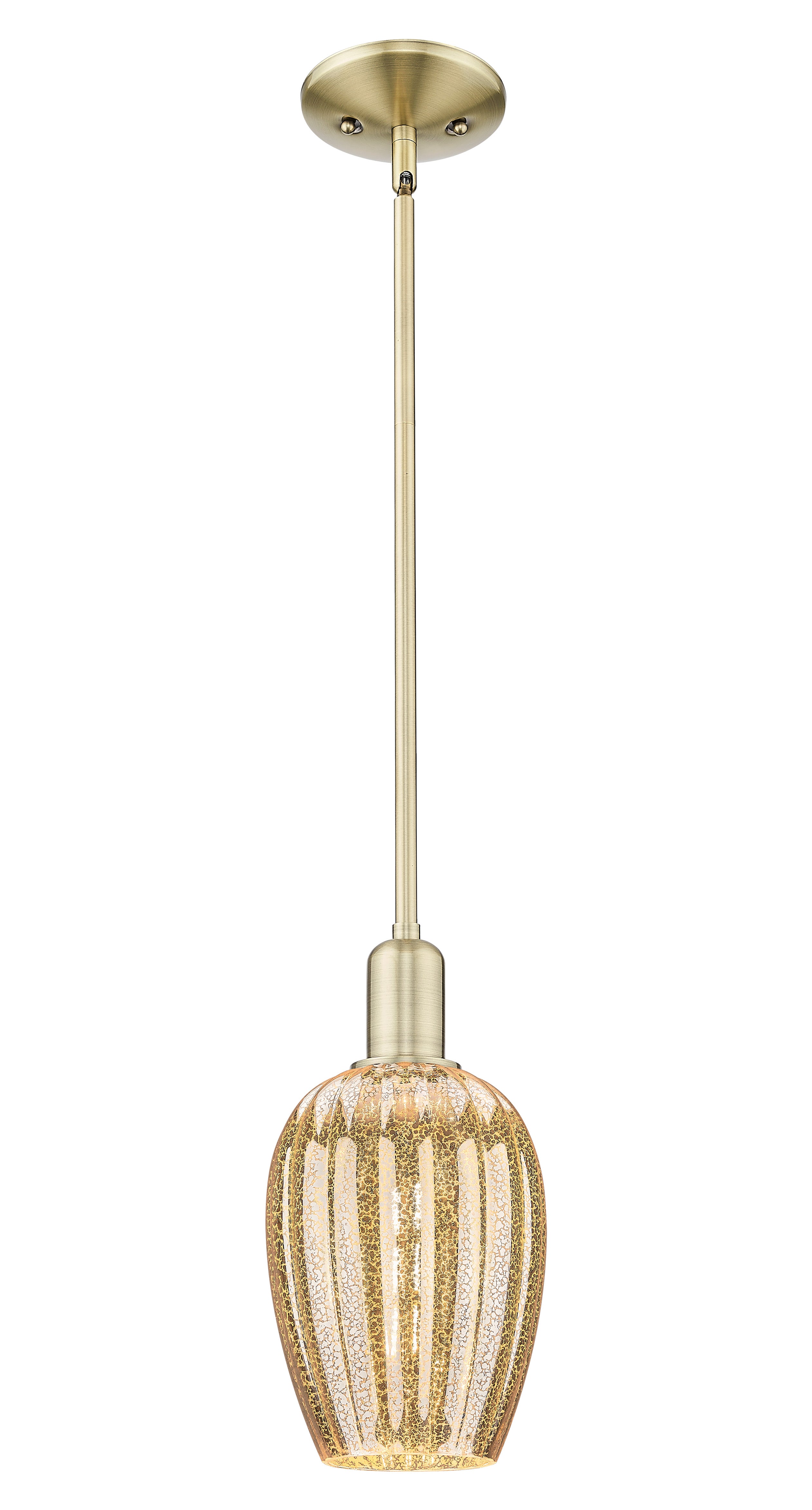 Arcadia Mini Pendant Antique Brass Finish