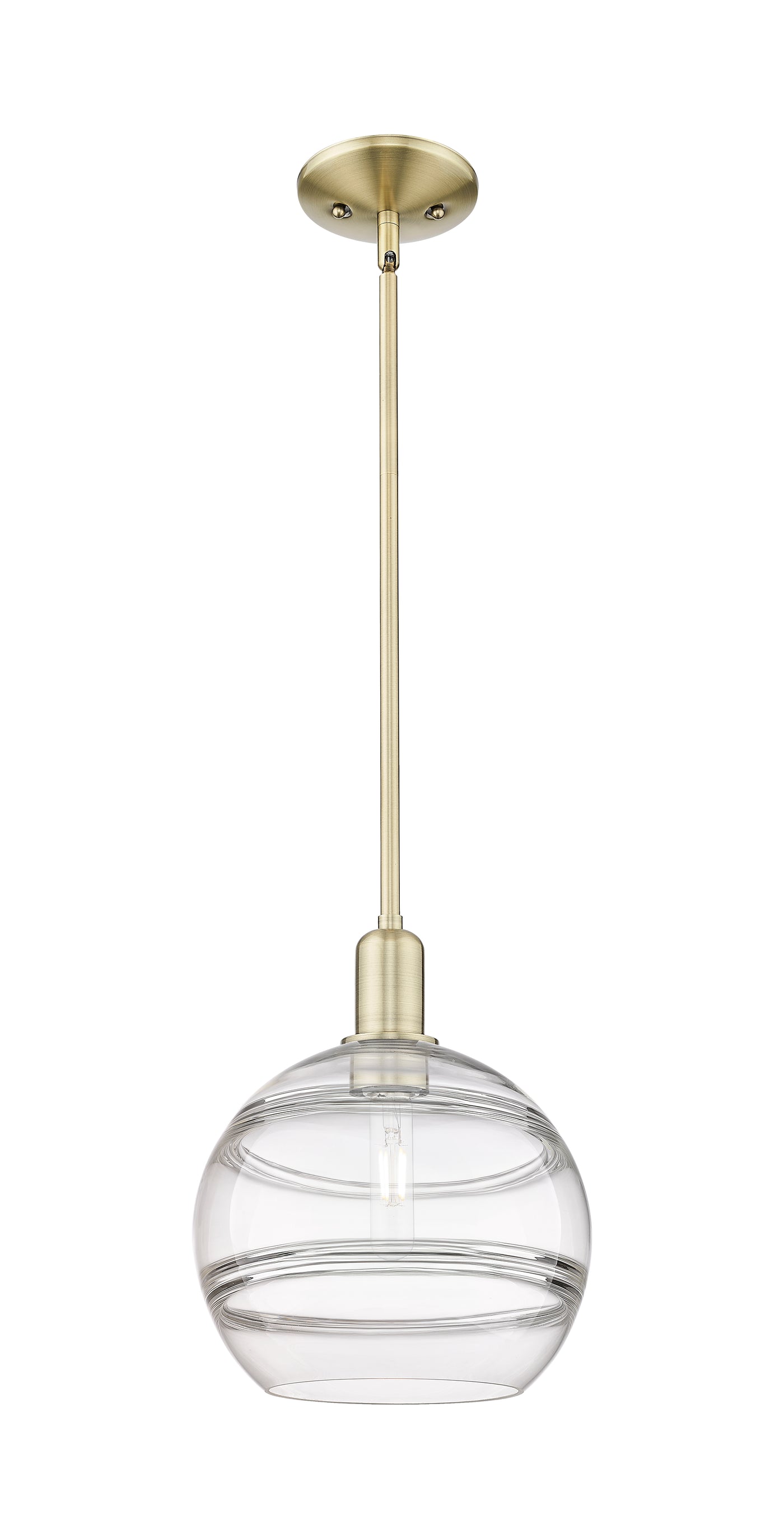 Arcadia Mini Pendant Antique Brass Finish