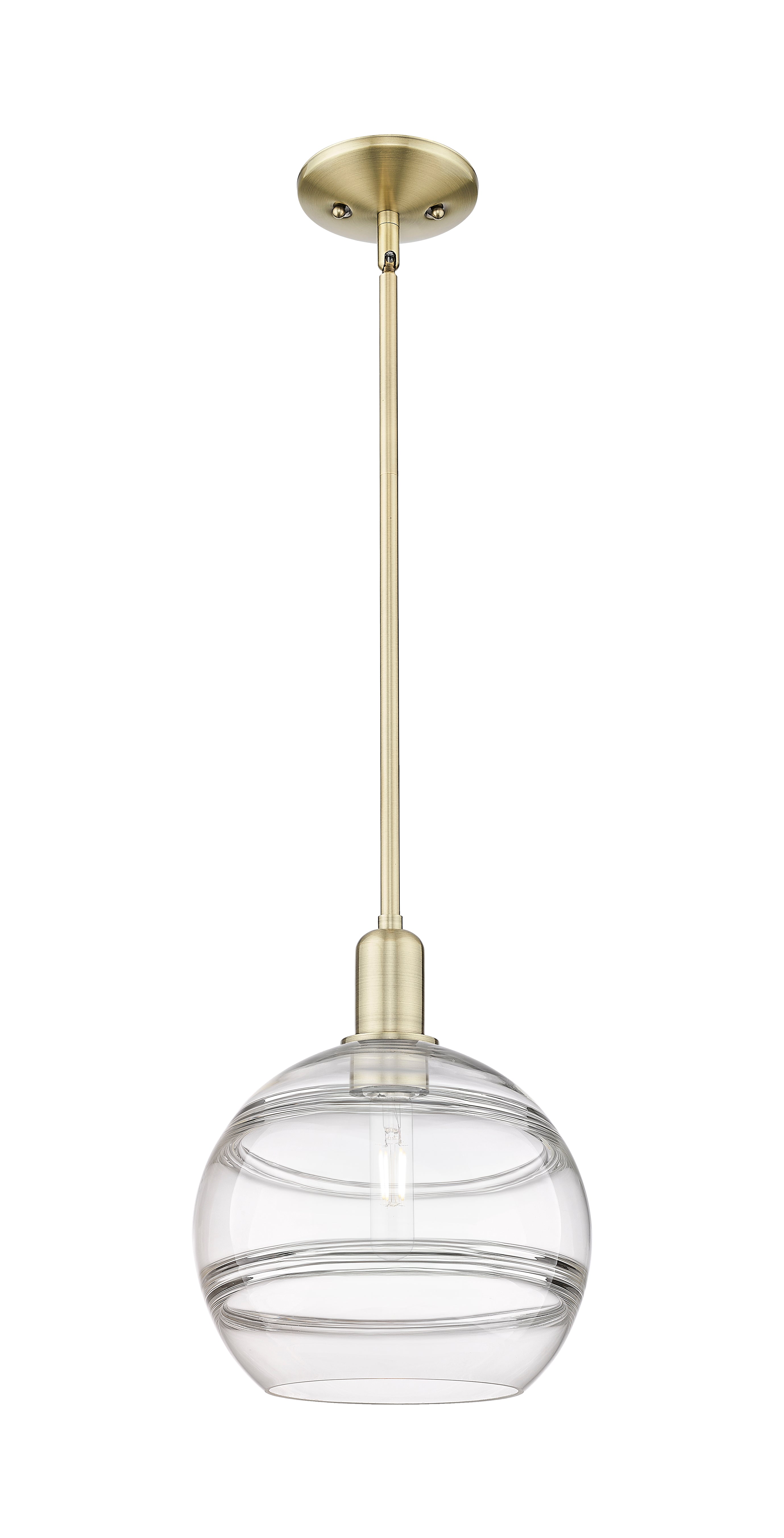 Arcadia Mini Pendant Antique Brass Finish