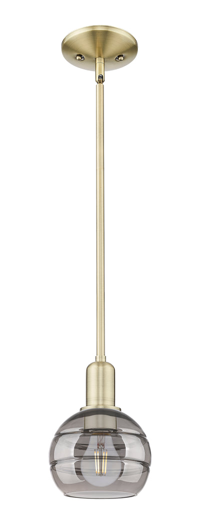 Arcadia Mini Pendant Antique Brass Glass