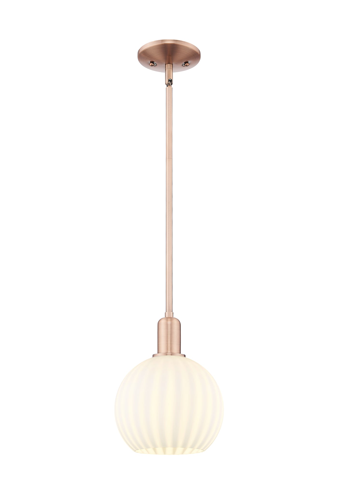 Arcadia Mini Pendant Glass Antique Brass