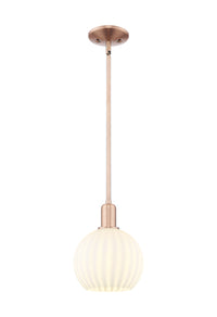 Arcadia Mini Pendant Glass Antique Brass