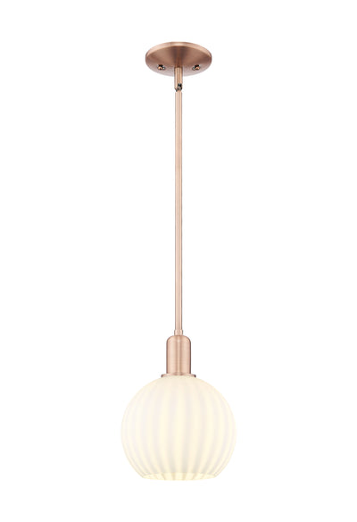 Arcadia Mini Pendant Glass Antique Brass