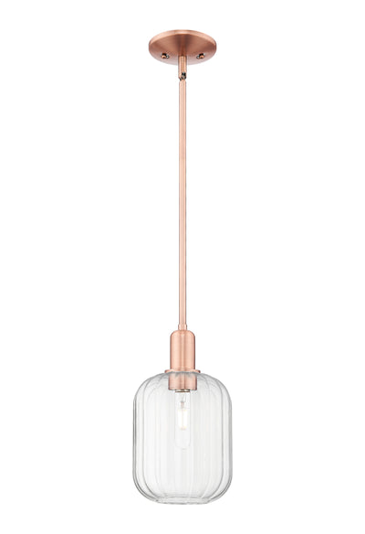 Arcadia Mini Pendant Antique Brass 6.75 Inch