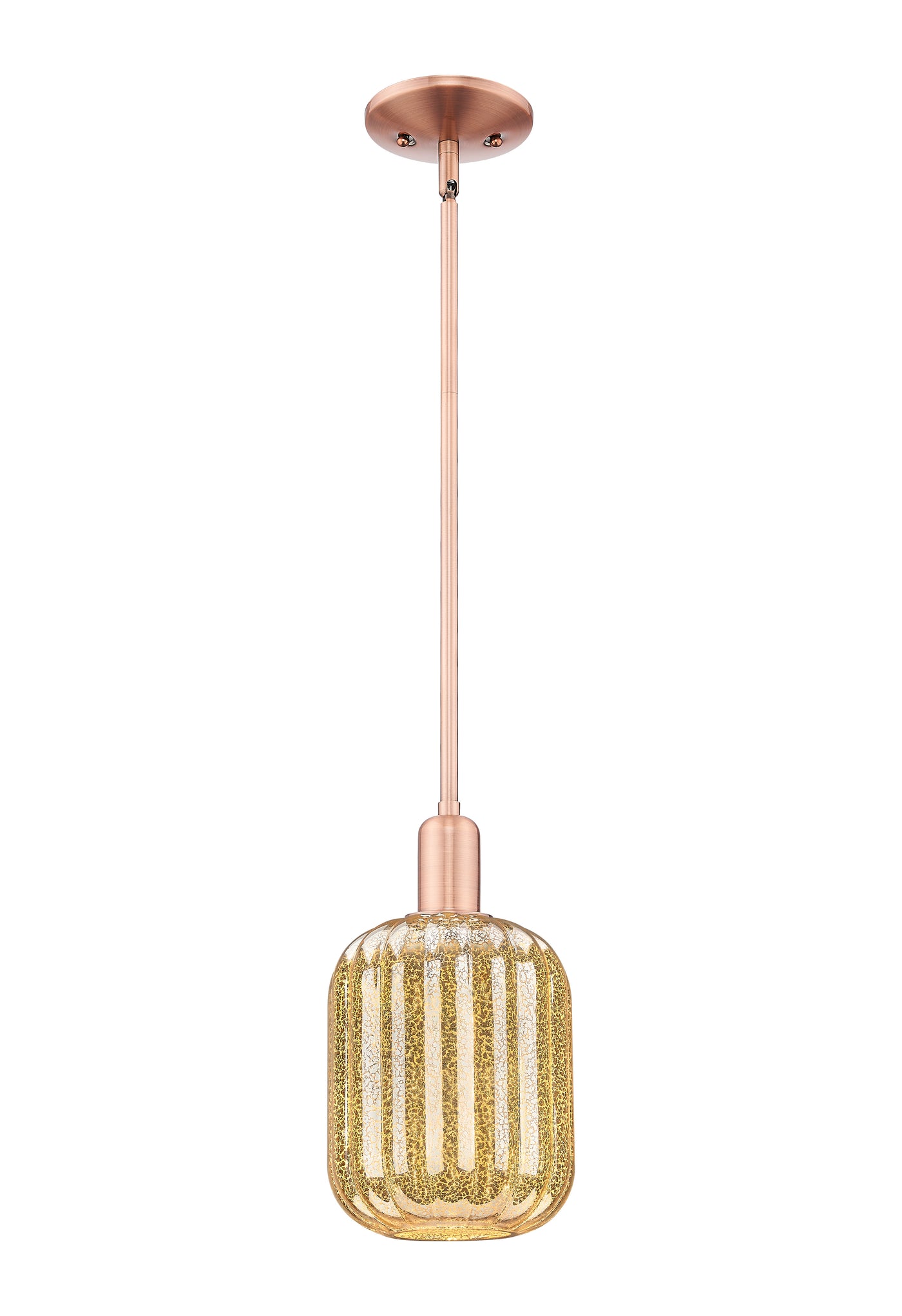 Arcadia Mini Pendant Antique Brass 6.75 Inch