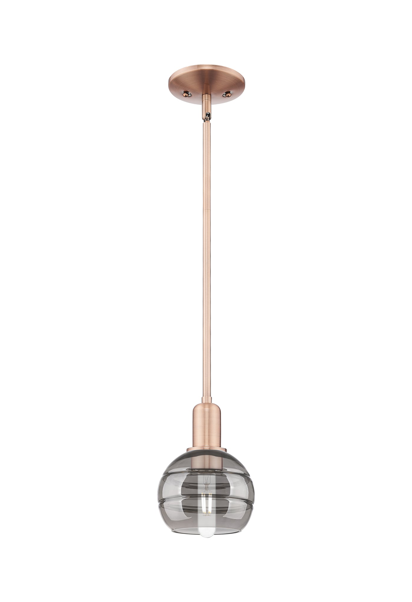 Arcadia Mini Pendant Antique Brass Glass