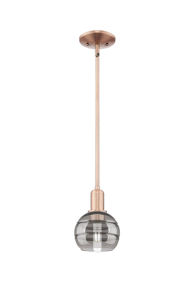 Arcadia Mini Pendant Antique Brass Glass