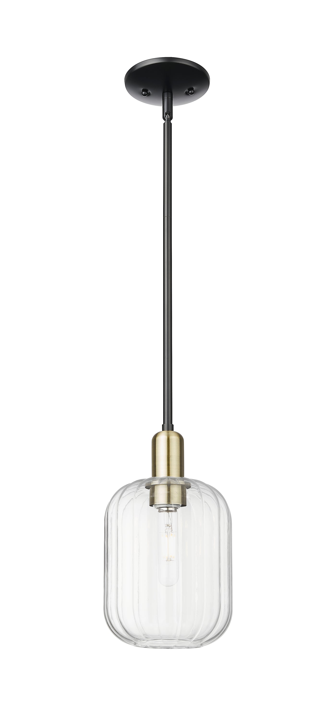 Arcadia Mini Pendant Antique Brass 6.75 Inch