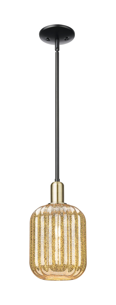 Arcadia Mini Pendant Antique Brass 6.75 Inch