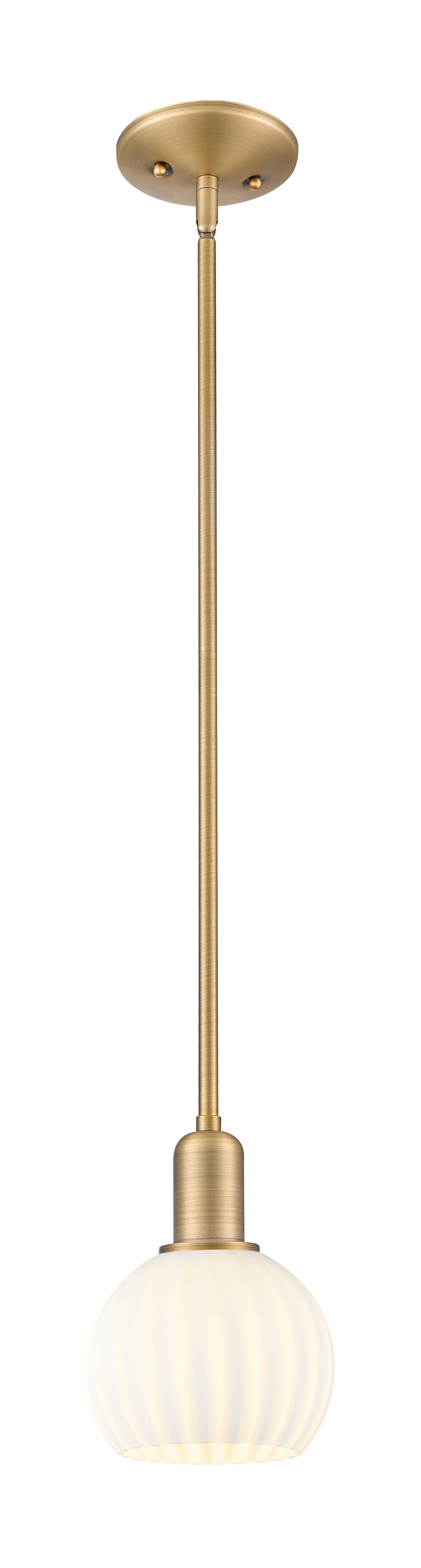 Arcadia Mini Pendant Antique Brass 6 Inch