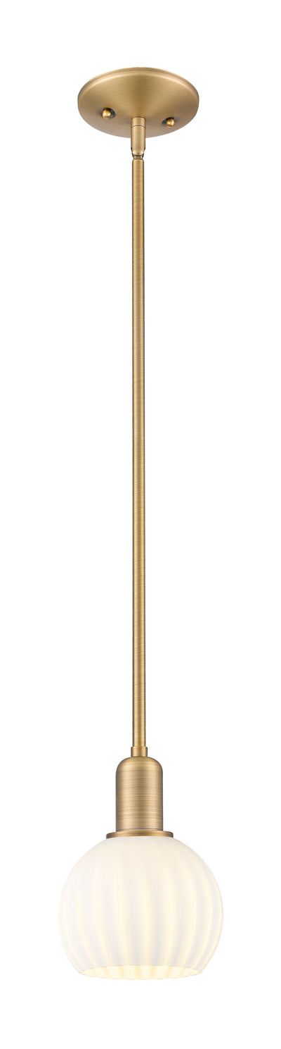 Arcadia Mini Pendant Antique Brass 6 Inch