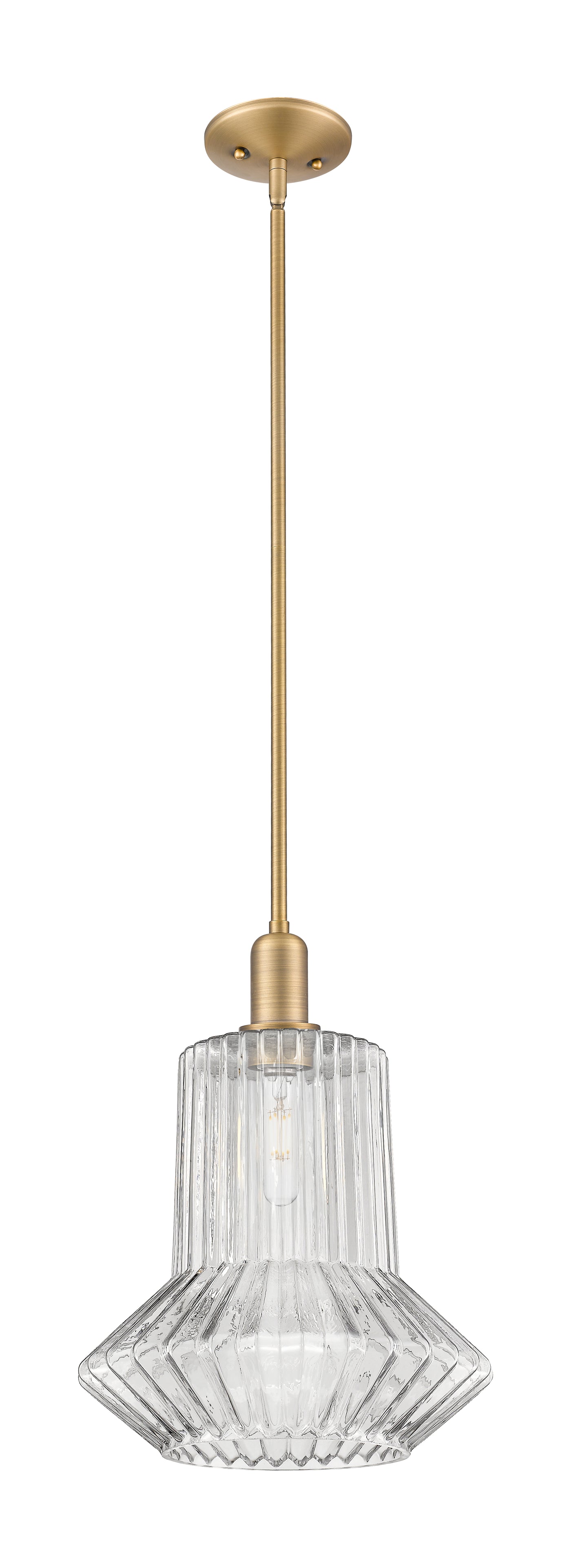 Arcadia Mini Pendant Antique Brass 12 Inch