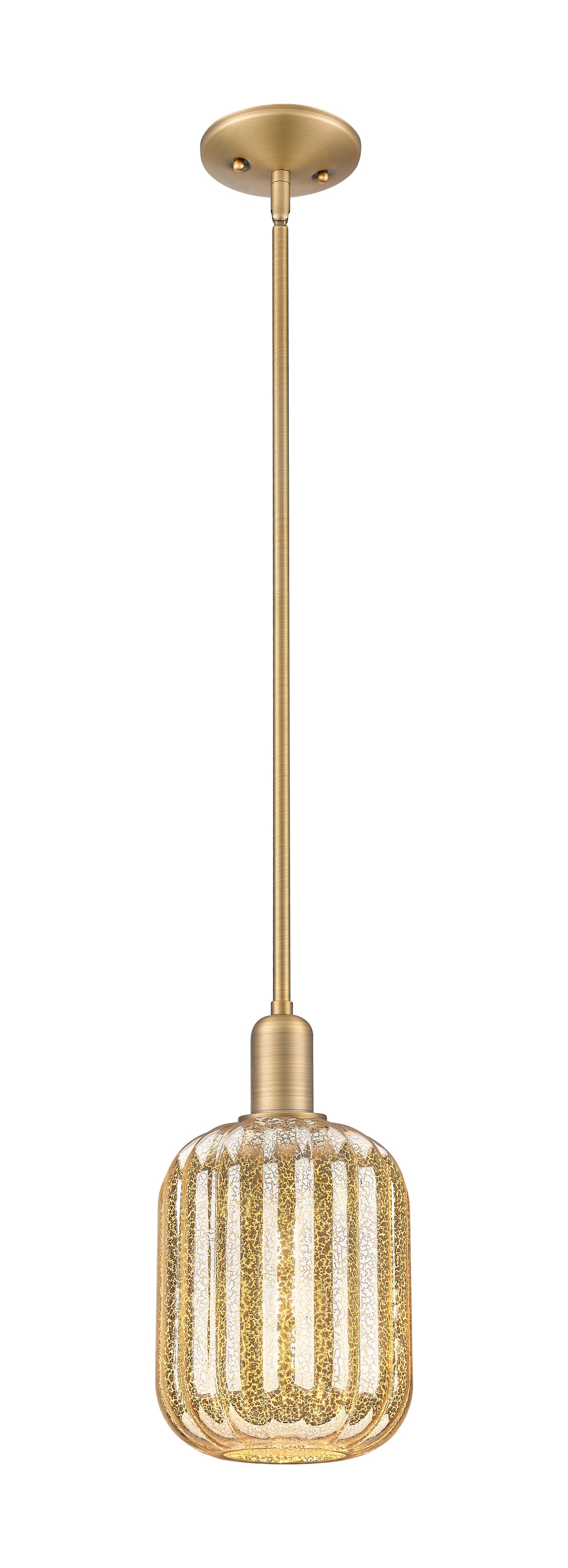 Arcadia Mini Pendant Antique Brass 6.75 Inch