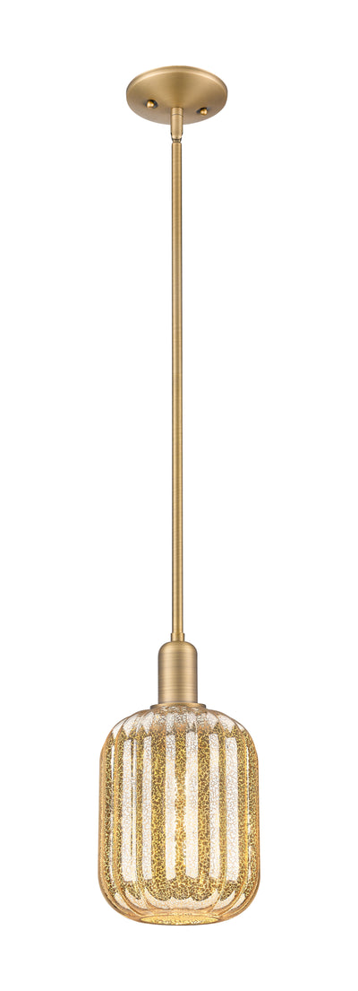 Arcadia Mini Pendant Antique Brass 6.75 Inch