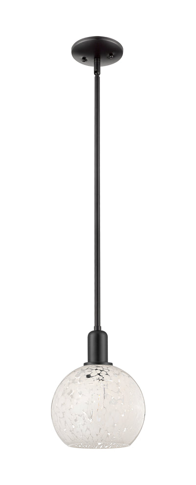 Arcadia Mini Pendant Antique Brass 8 Inch
