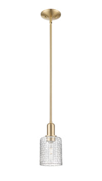 Arcadia Mini Pendant Brass Glass 5 Inch