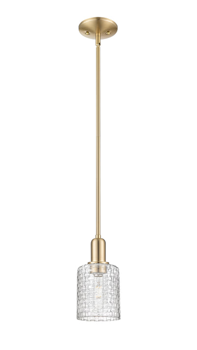 Arcadia Mini Pendant Brass Glass 5 Inch