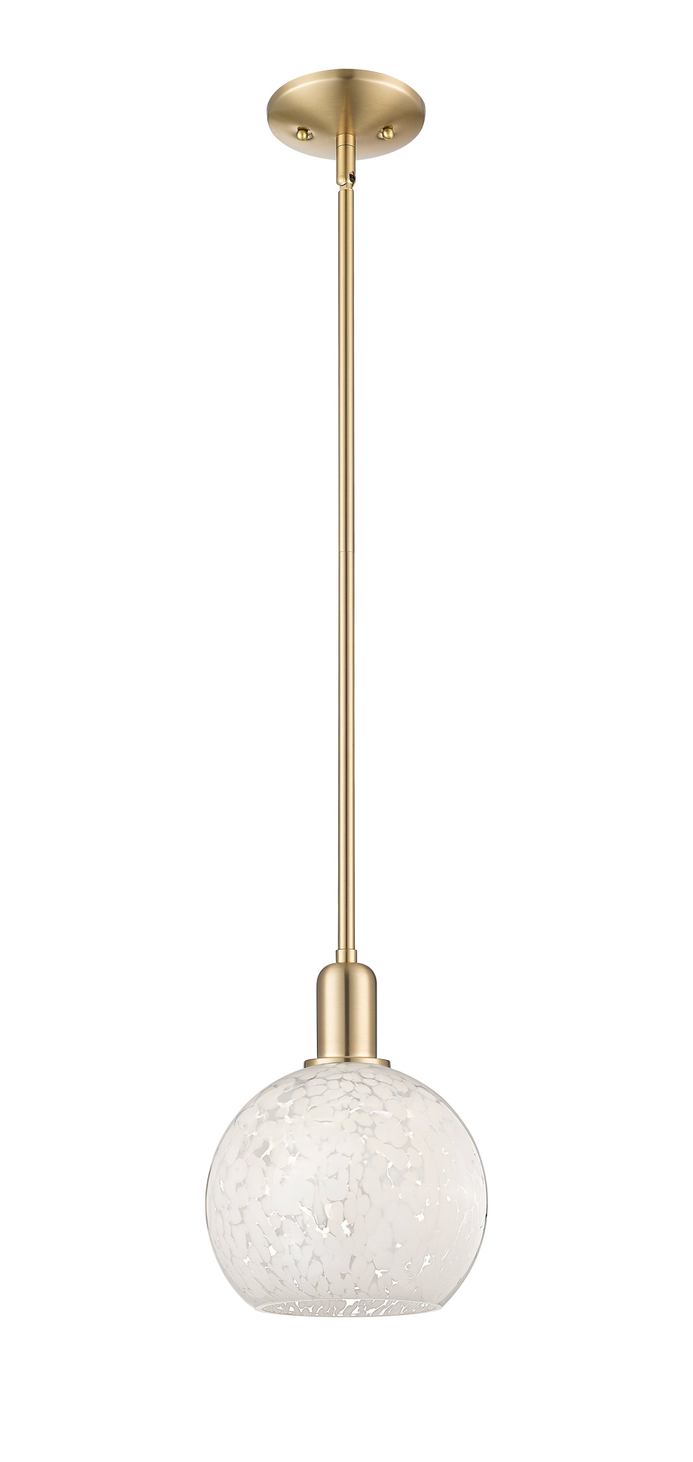 Arcadia Mini Pendant Antique Brass 8 Inch