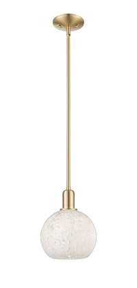 Arcadia Mini Pendant Antique Brass 8 Inch