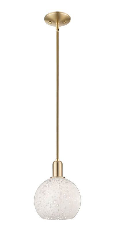 Arcadia Mini Pendant Antique Brass 8 Inch