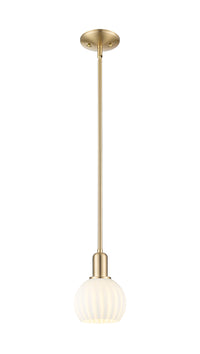 Arcadia Mini Pendant Antique Brass 6 Inch