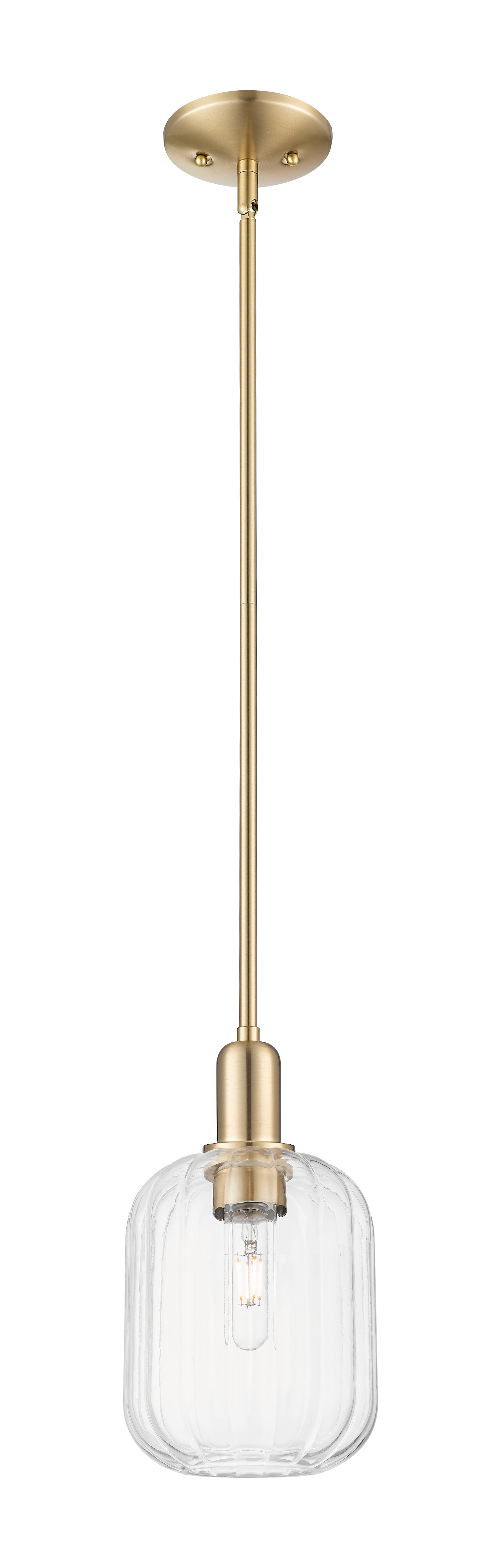 Arcadia Mini Pendant Antique Brass 6.75 Inch