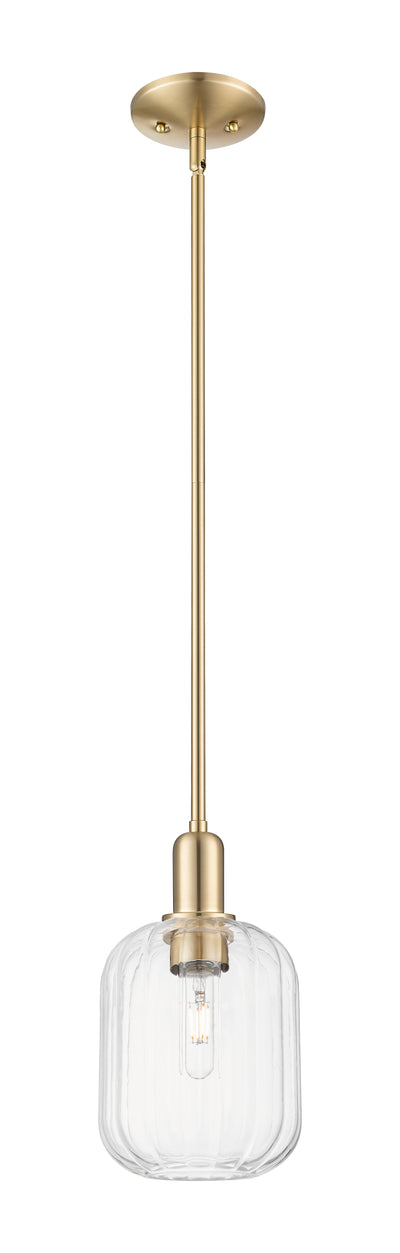 Arcadia Mini Pendant Antique Brass 6.75 Inch