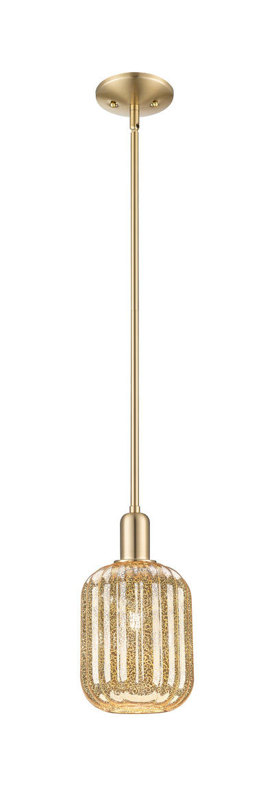 Arcadia Mini Pendant Antique Brass 6.75 Inch