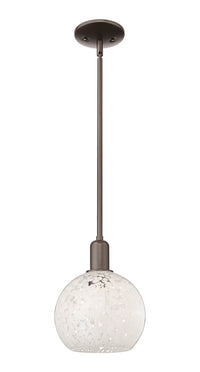 Arcadia Mini Pendant Antique Brass 8 Inch