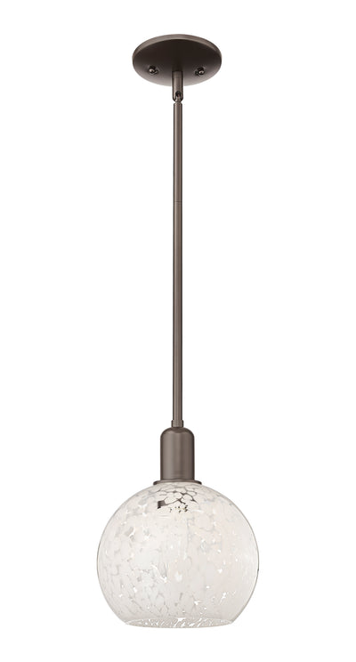 Arcadia Mini Pendant Antique Brass 8 Inch