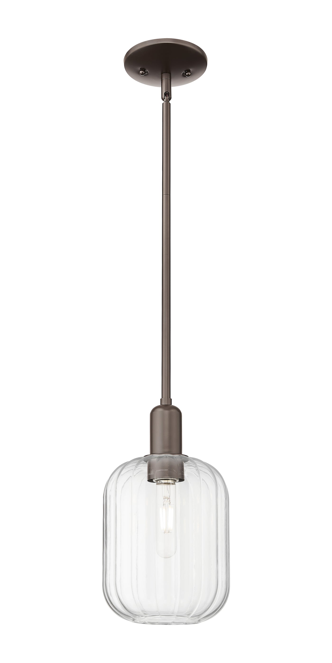 Arcadia Mini Pendant Antique Brass 6.75 Inch