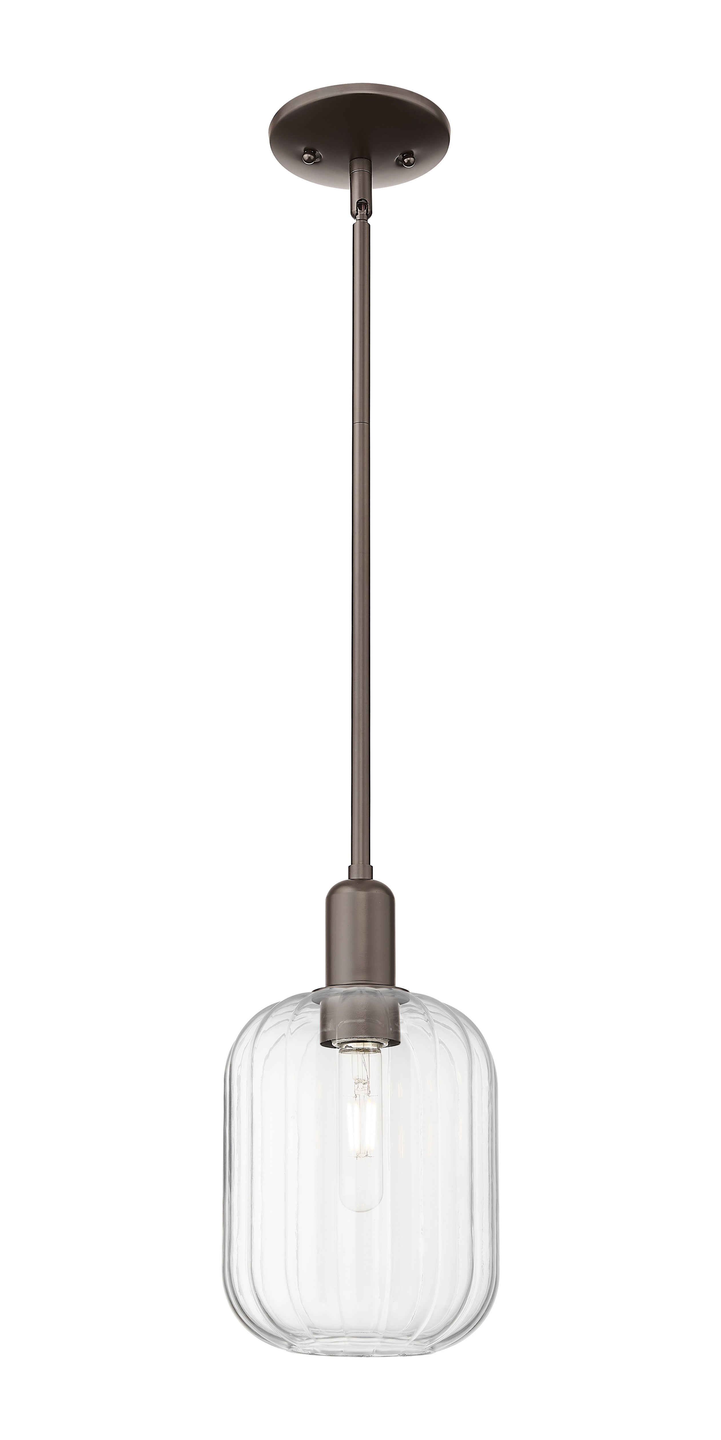 Arcadia Mini Pendant Antique Brass 6.75 Inch