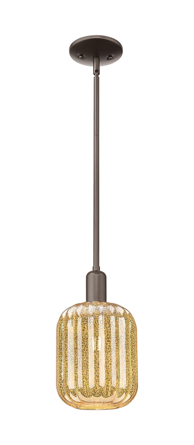 Arcadia Mini Pendant Antique Brass 6.75 Inch