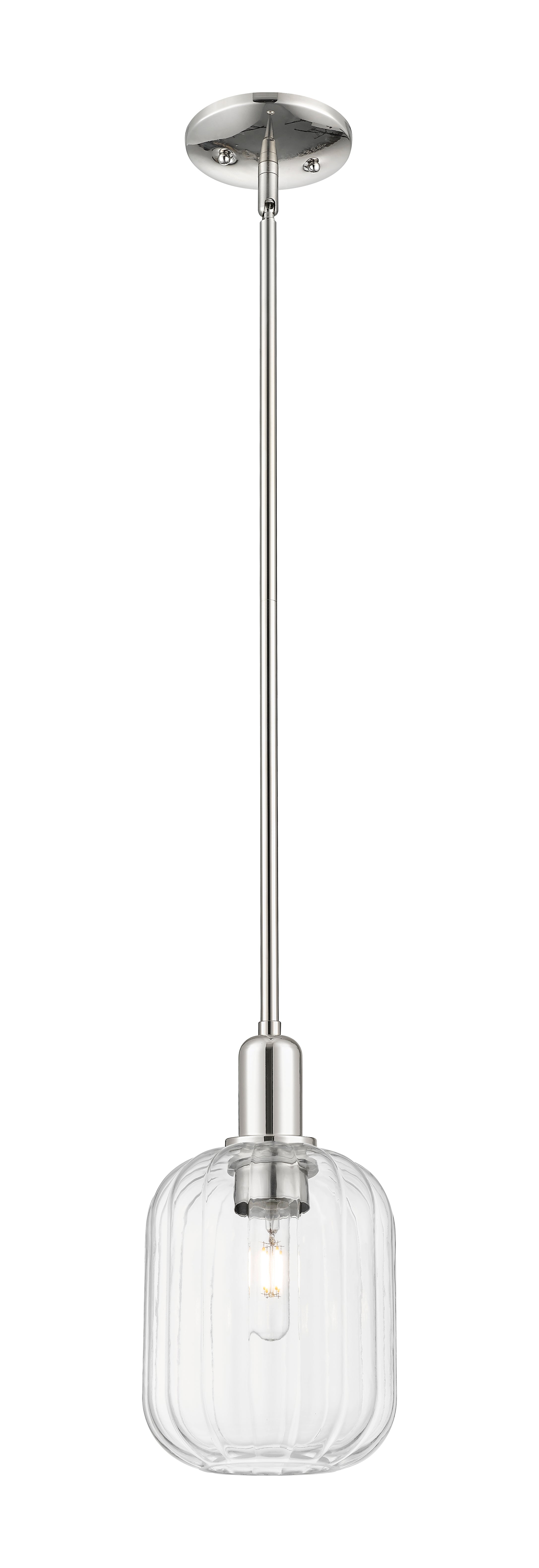 Arcadia Mini Pendant Antique Brass 6.75 Inch
