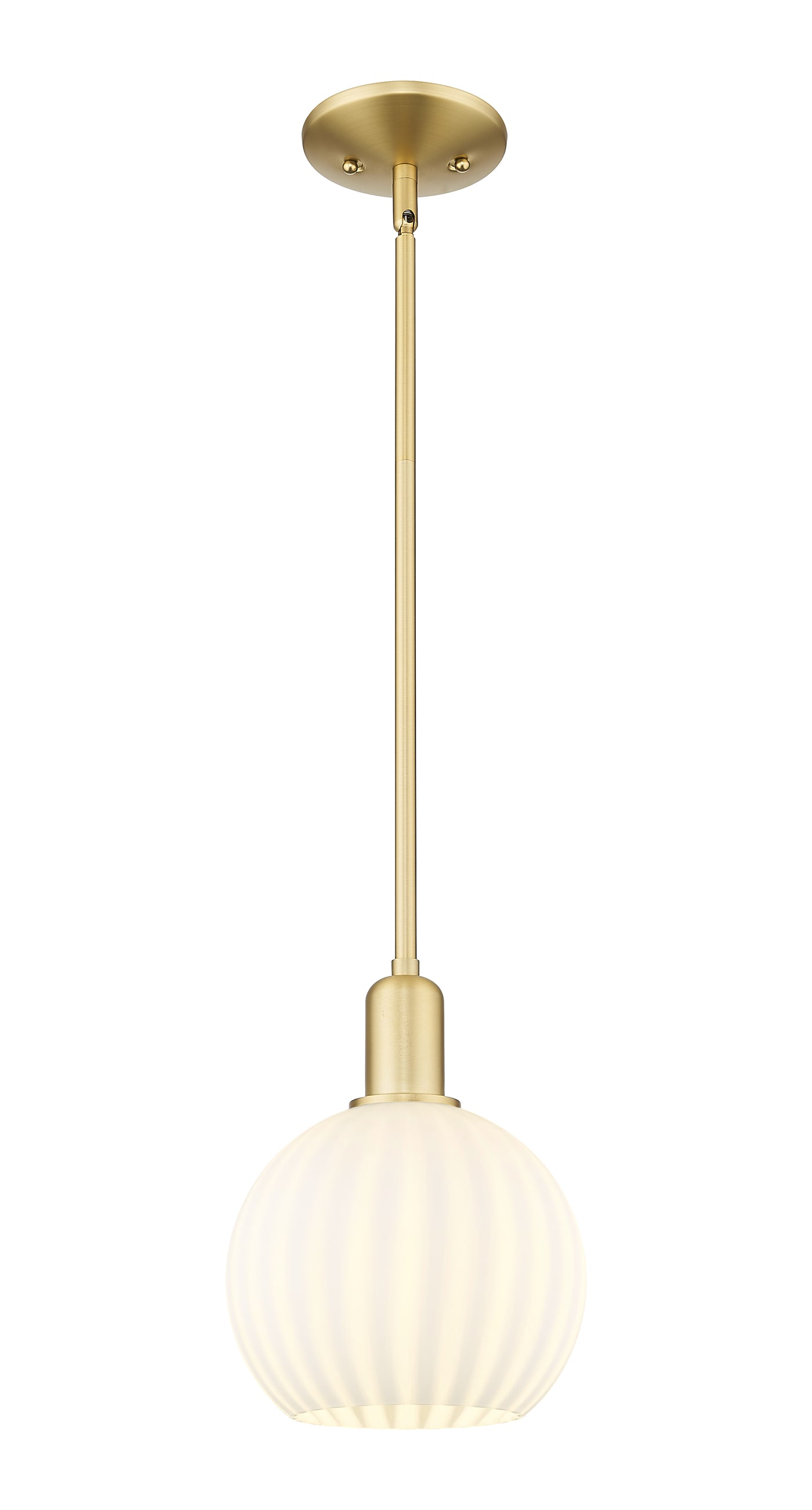 Arcadia Mini Pendant Glass Antique Brass