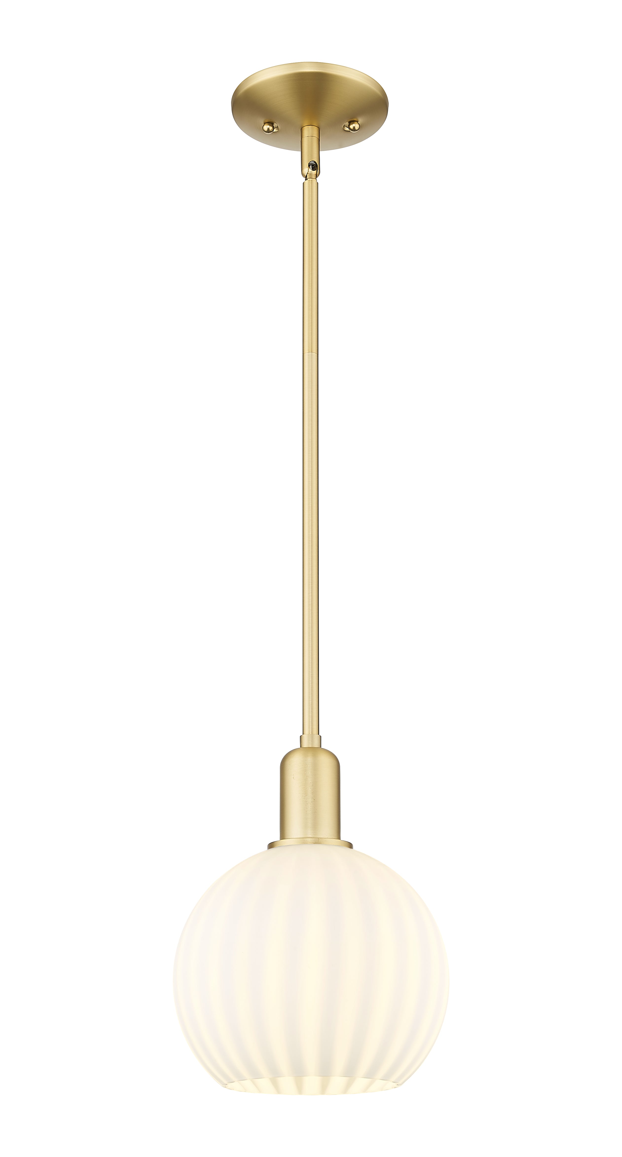 Arcadia Mini Pendant Glass Antique Brass
