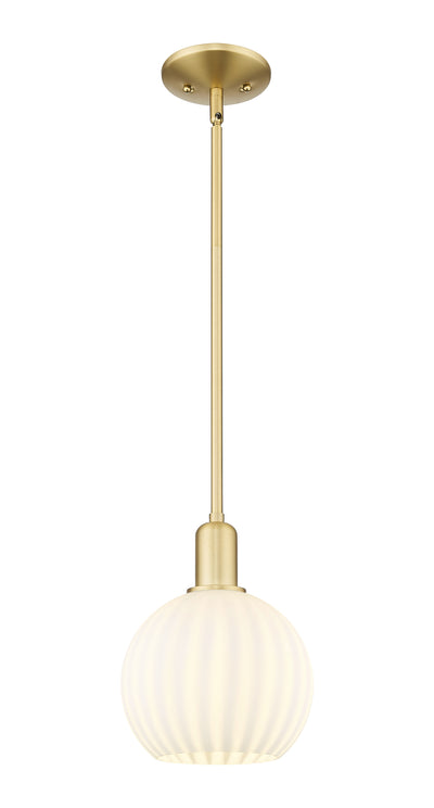 Arcadia Mini Pendant Glass Antique Brass