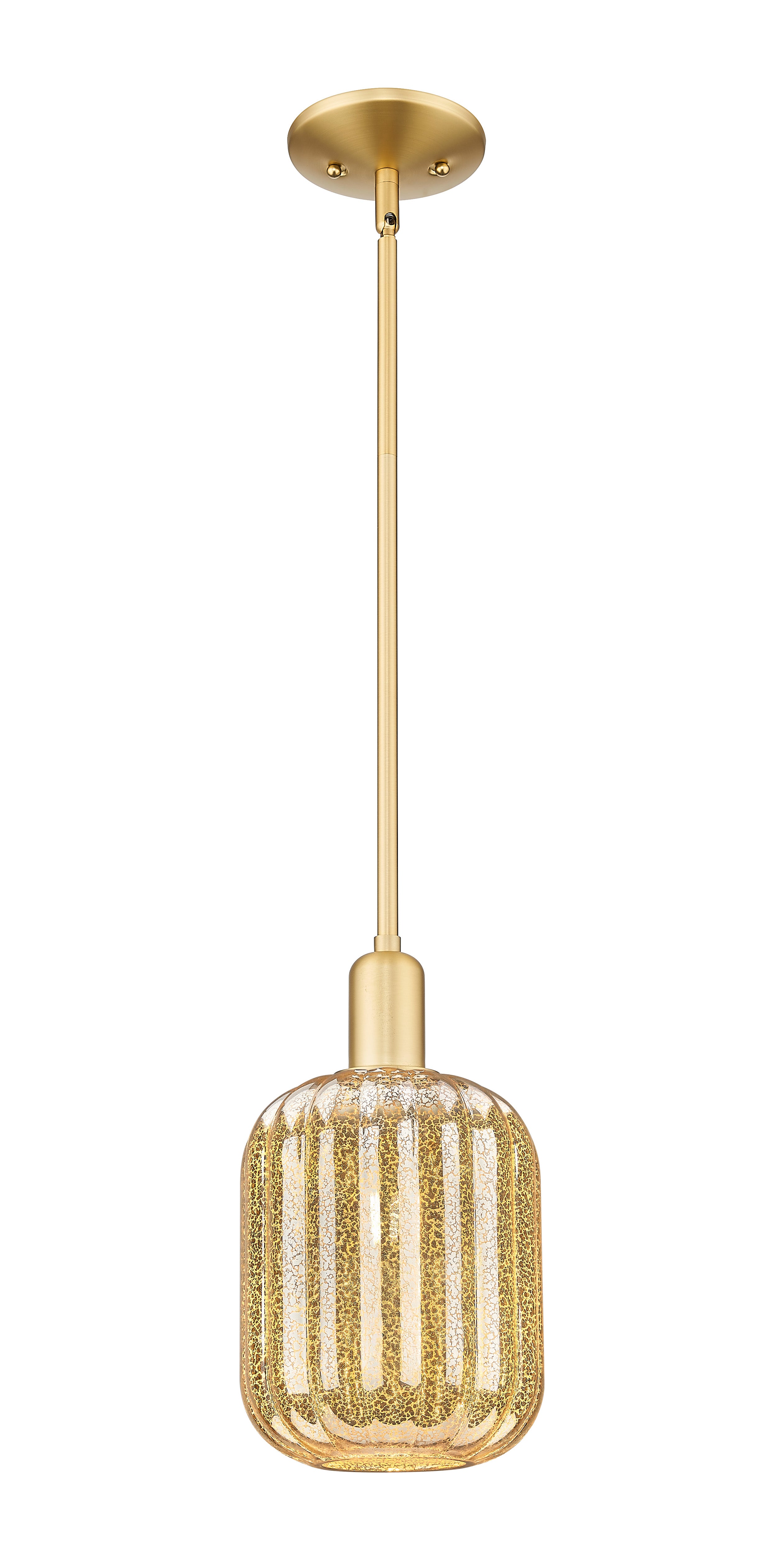 Arcadia Mini Pendant Antique Brass 6.75 Inch