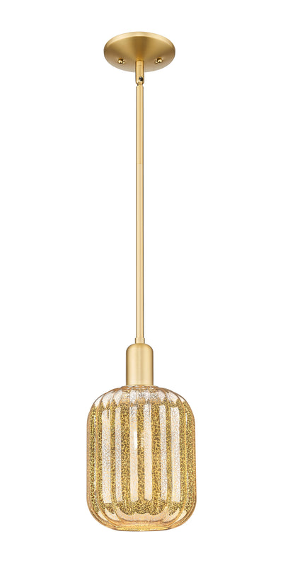 Arcadia Mini Pendant Antique Brass 6.75 Inch