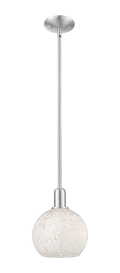 Arcadia Mini Pendant Antique Brass 8 Inch