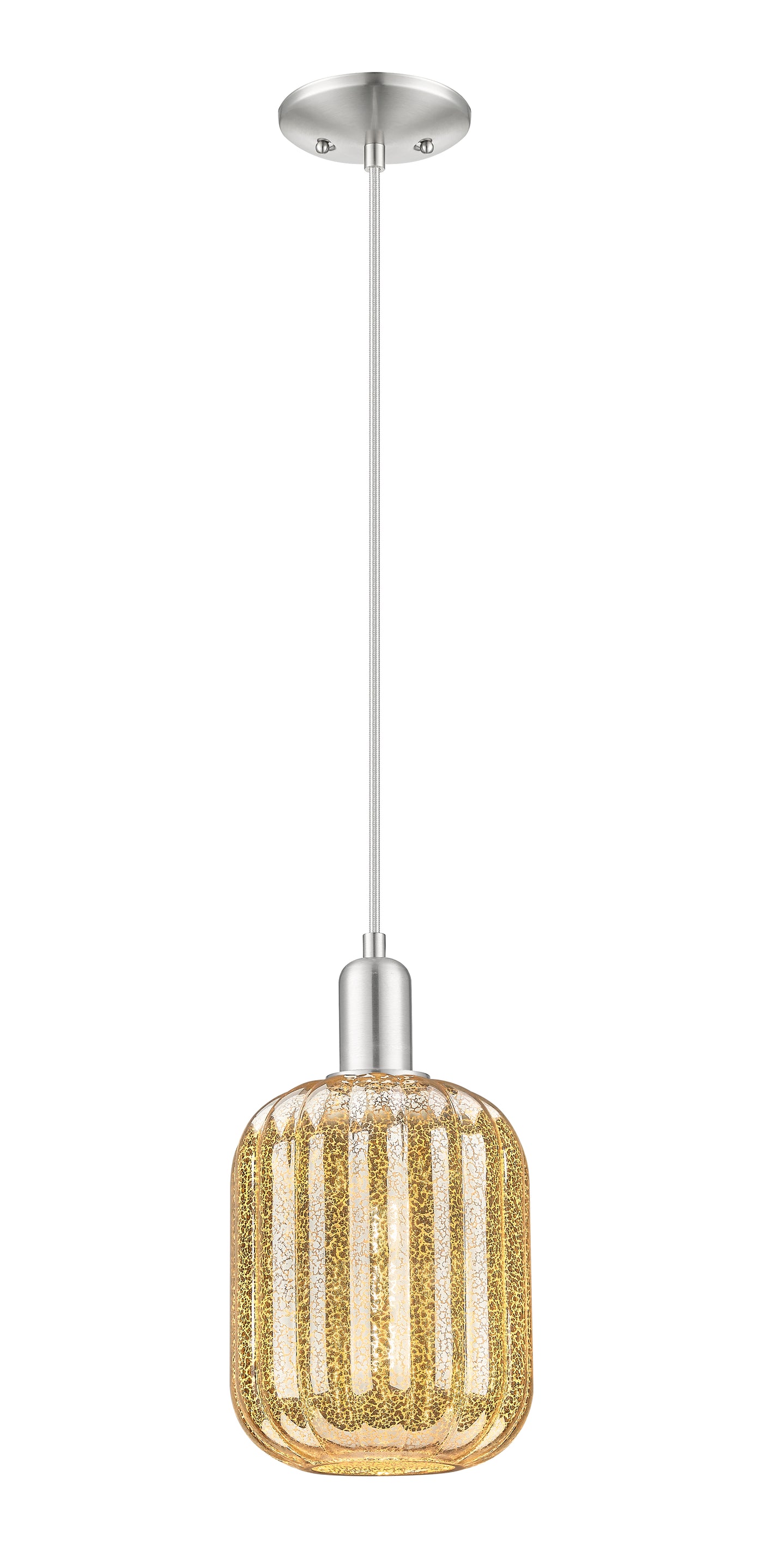 Arcadia Mini Pendant Antique Brass 6.75 Inch