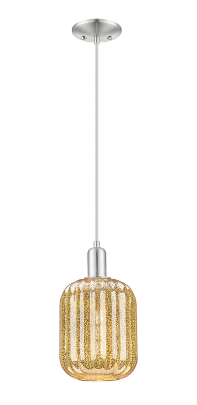 Arcadia Mini Pendant Antique Brass 6.75 Inch