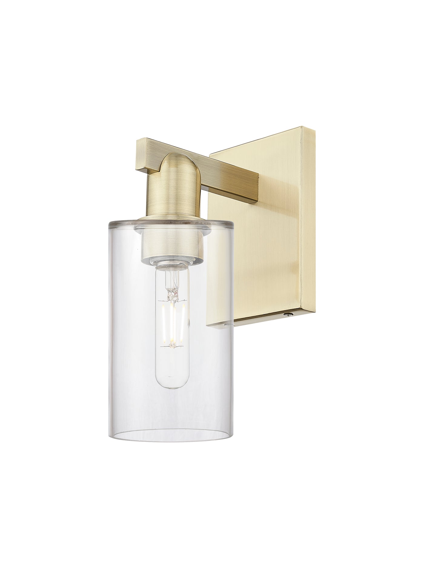 Arcadia Sconce Cast Brass Modern Glass