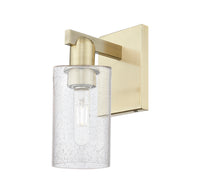 Arcadia Sconce Cast Brass Modern Glass